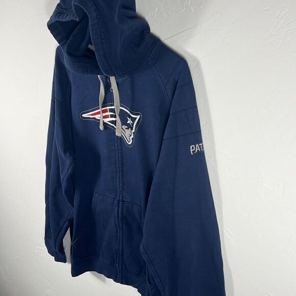 🔥🏈 NEW ENGLAND PATRIOTS NFL Full Zip Hoodie Sweatshirt Size Large - PERFECT - Picture 3 of 9